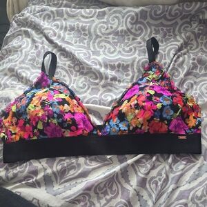 Victoria's Secret Multicolor Floral Lace Bra